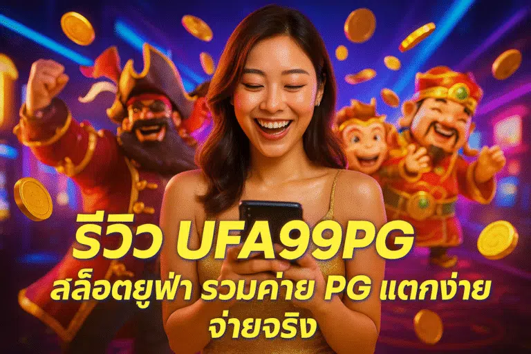 รีวิว UFA99PG สล็อตยูฟ่า รวมค่าย PG แตกง่ายจ่ายจริง